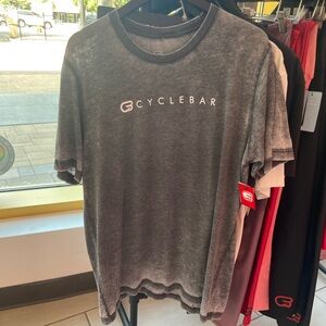 NWT Mens Heathered Gray Cyclebar T Shirt M and L